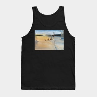 Snowfield oil painting by tabitha kremesec Tank Top